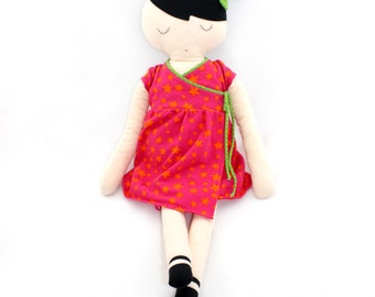 POUPEE Clementine La Fille coton fait main