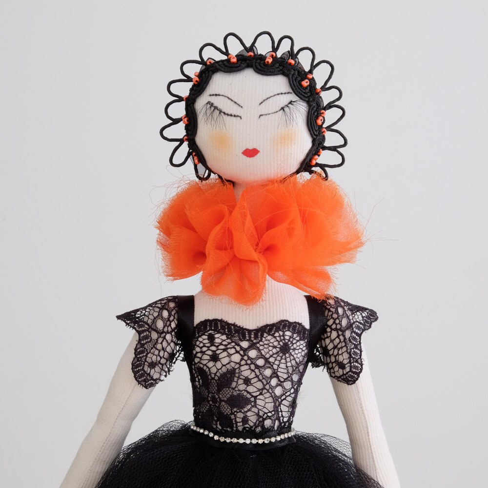 Textile Art Doll Handmade Doll Cloth Art Doll Collectible Doll