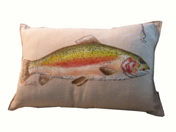 giant trout pillow