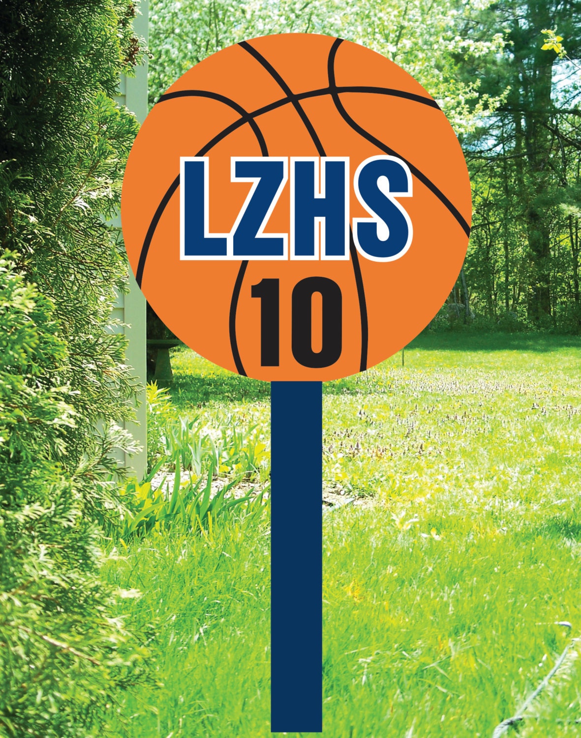 Basketball Booster Yard Sign