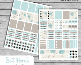 Items similar to Brown planner stickers, brown weekly stickers, digital ...