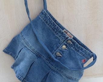 Flirty Faded Glory Jeans Skirt Purse