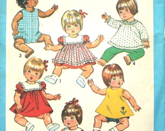 Doll Wardrobe for 15 - 17" Inch Dolls Simplicity 9508