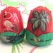 Vintage Florida salt and pepper shakers rose petal Jaydon 1940s plastic hand painted palm tree flamingo Floridiana souvenir