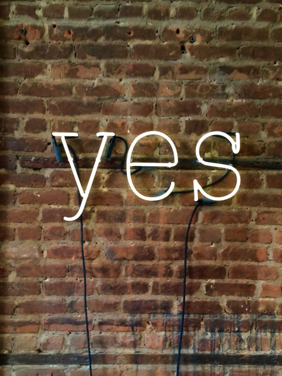 Yes Neon Sign Ready-made