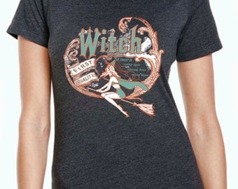 halloween shirt - halloween t shirt - witch shirt - witch t shirt - womens tshirts - halloween gifts - FIRST QUALITY WITCH - crew neck