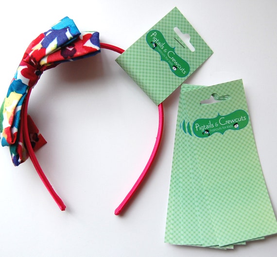 100 headband or bracelet hanging display hanging cards 5.25