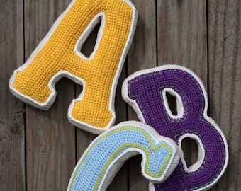 3D LETTER - crochet pattern, PDF, pattern for one letter (PDF in English, Deutsch)