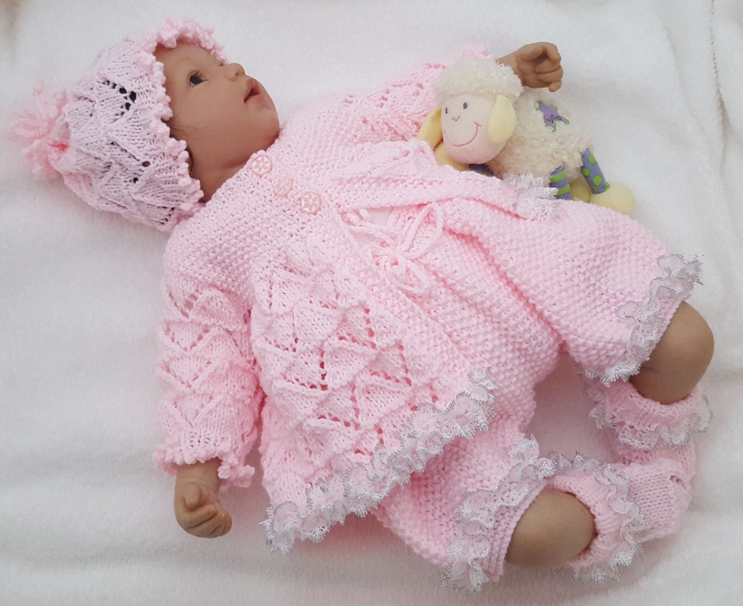 View Newborn Baby Sets Knitting Patterns Free Pictures Scarf Knitting