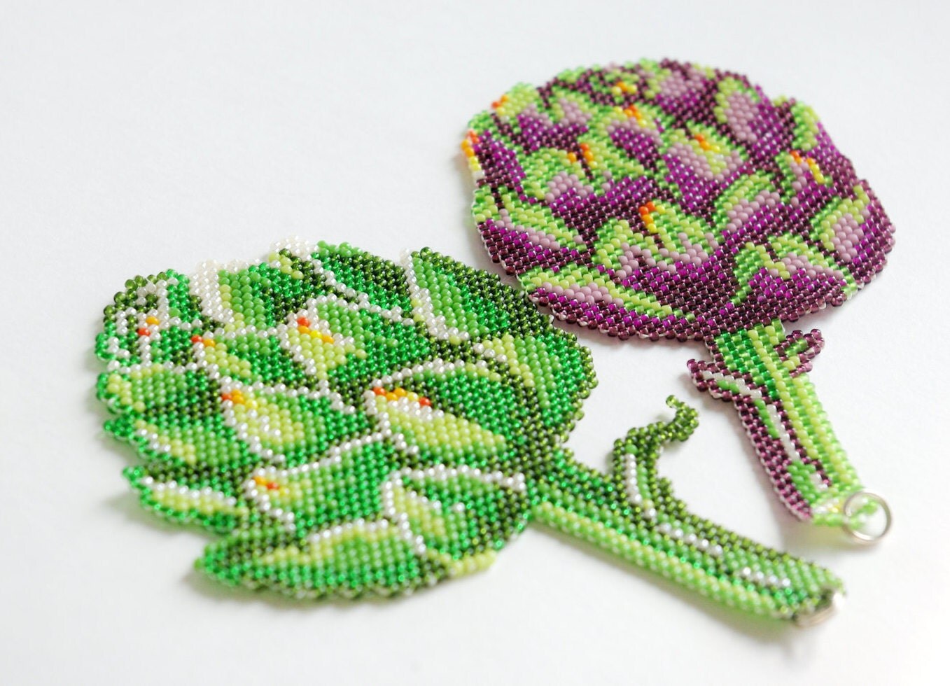 Artichoke charm necklace. Artichoke pendant.Vegetable by nepinka