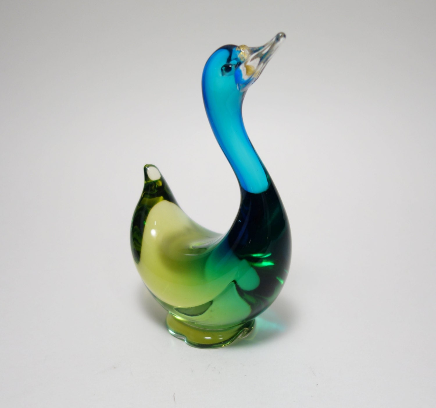 Vintage Mid Century Archimede Seguso Murano Art Glass Duck