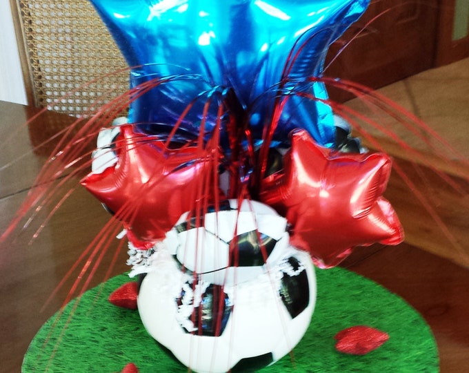 Soccer Ball Balloon Centerpiece