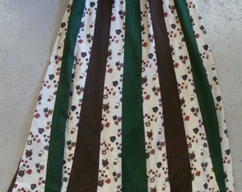 vintage CHESSA DAVIS boho PATCHWORK hippie maxi skirt S M