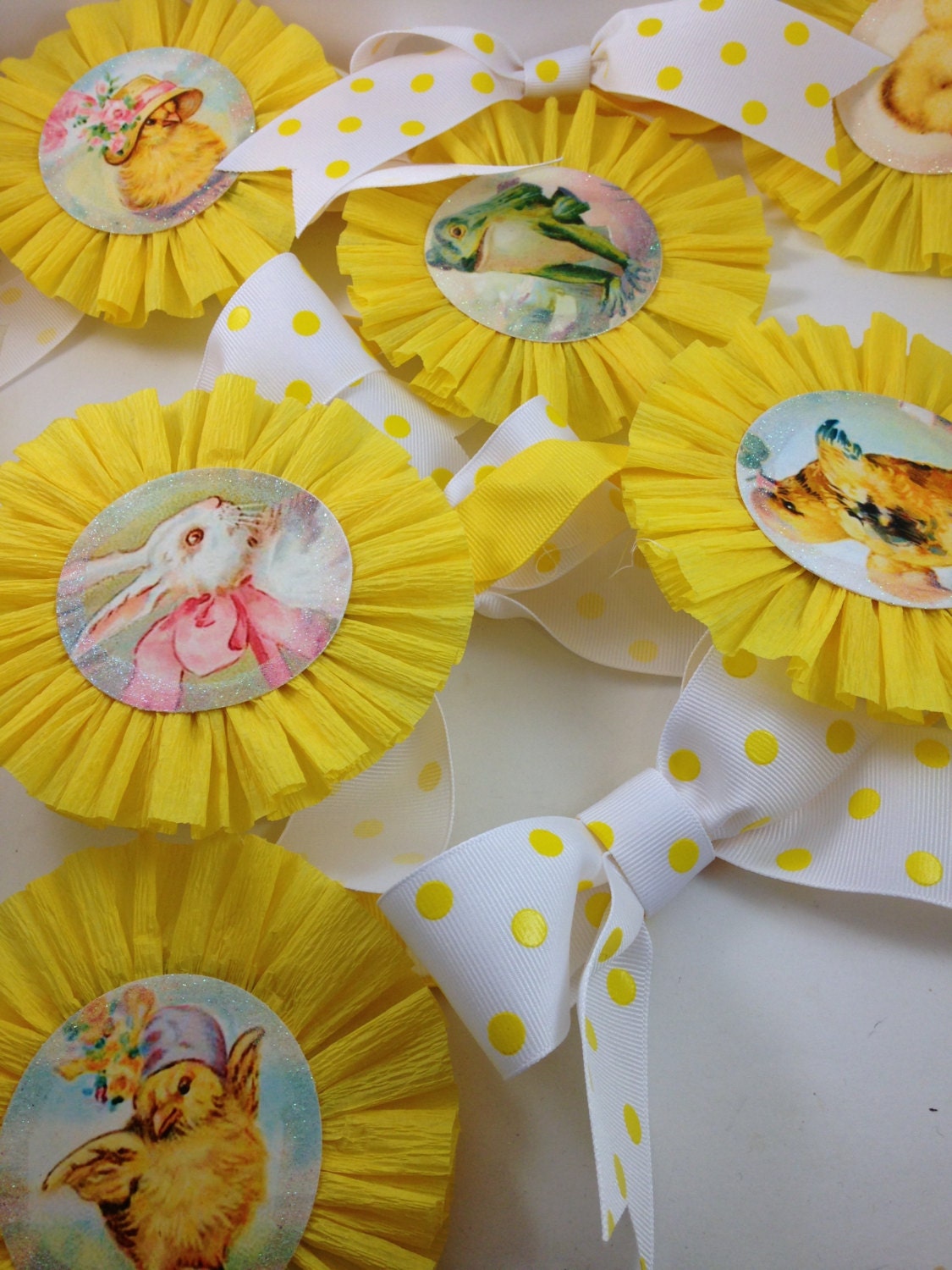 Vintage Easter Postcard Banner Garland