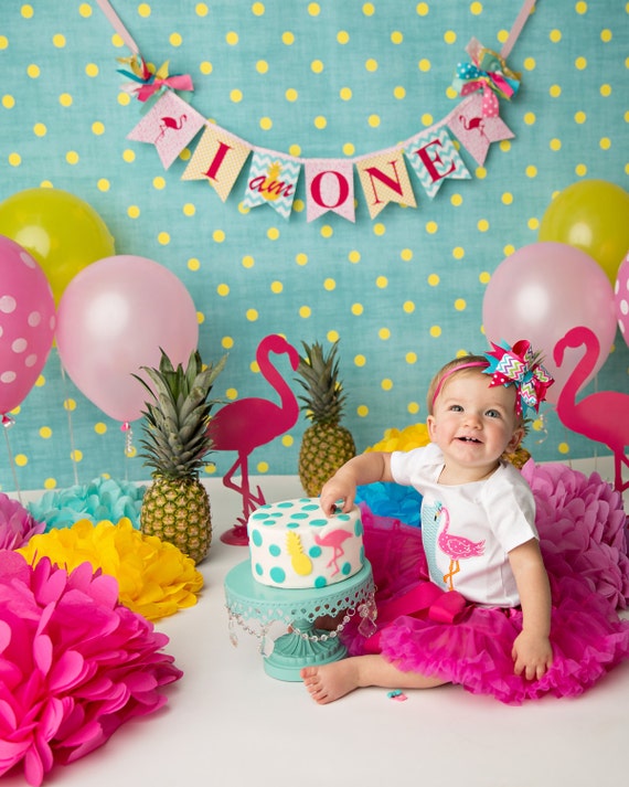 flamingo first birthday shirt