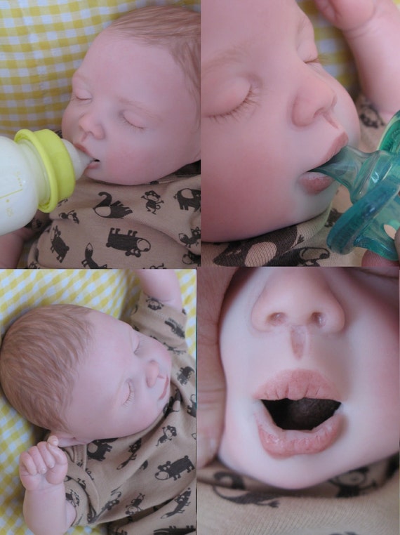 full body silicone reborns open mouth used