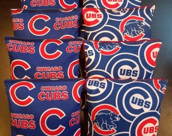 Chicago Cubs Cornhole Bean Bags 8 ACA Regulation Corn Hole Bags MLB Fans Great Gift Idea