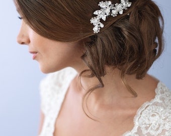 Vintage Wedding Hair Comb, Rhinestone Hair Comb, Bridal Headpiece, Bridal Hair Comb, Bride Hair Comb, Hair Comb for Wedding ~TC-2222