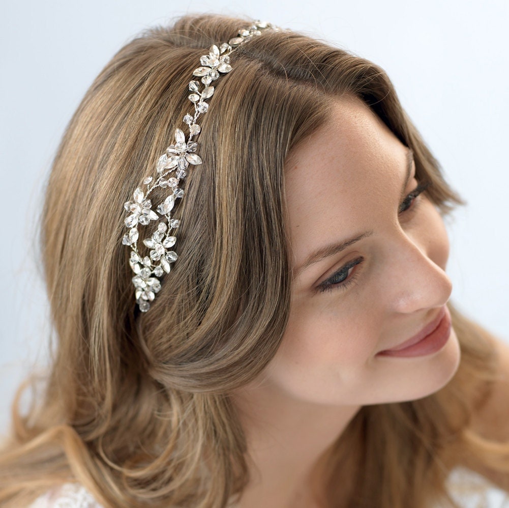 Crystal Wedding Headband Rhinestone Bridal Headband Crystal