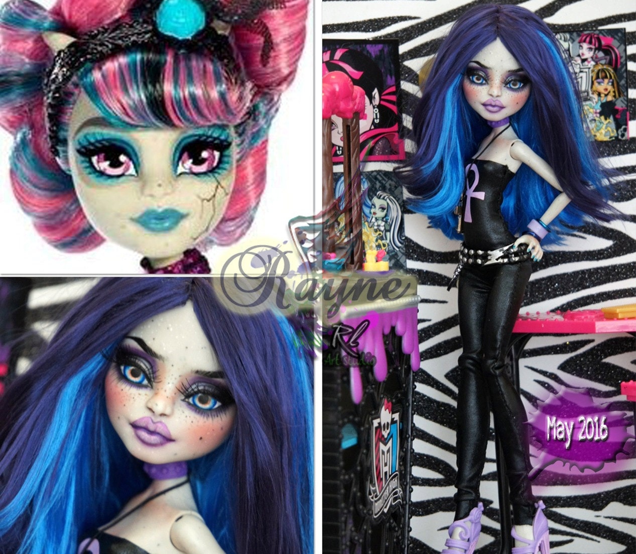 NEW OOAK Monster High Custom Doll Repaint Rochelle by RogueLively