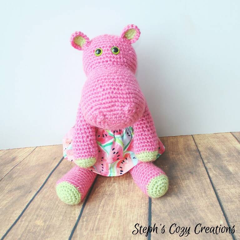 pink hippo plush