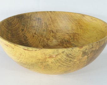 11 5/8" Large Spalted Birch Wooden Bowl