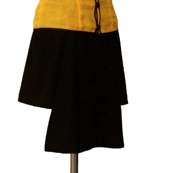 short skirt with train