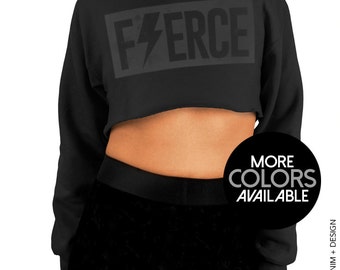 Fierce Cropped Hoodie - Fierce Cropped Hoodie