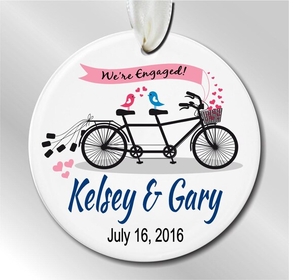 we re engaged personalized christmas ornament by we re engaged personalized christmas ornament by