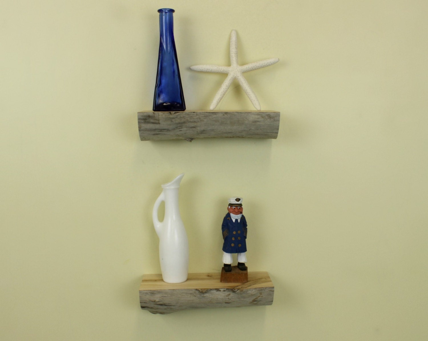 Floating Driftwood Wall Shelves 91/4 Set of 2