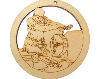 Personalized Machinist Ornament - Machinist Gifts - Gift for Machinist - Machinist Christmas Ornaments