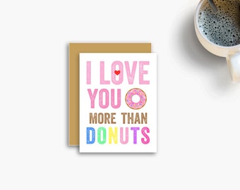 Unique donut cards related items | Etsy