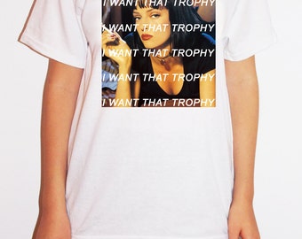 Charli XCX Trophy Pulp Fiction Uma Thurman T-Shirt