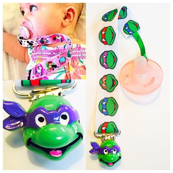 baby ninja turtle with binkie