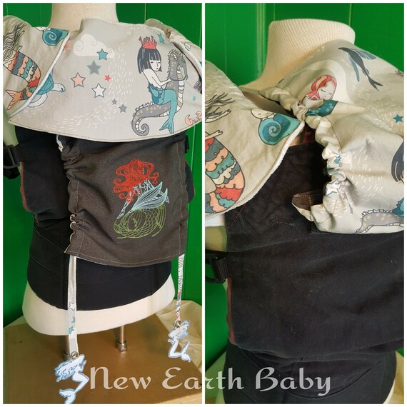 Custom LILLEBaby accessories set Hood Bib Drool by NewEarthBaby