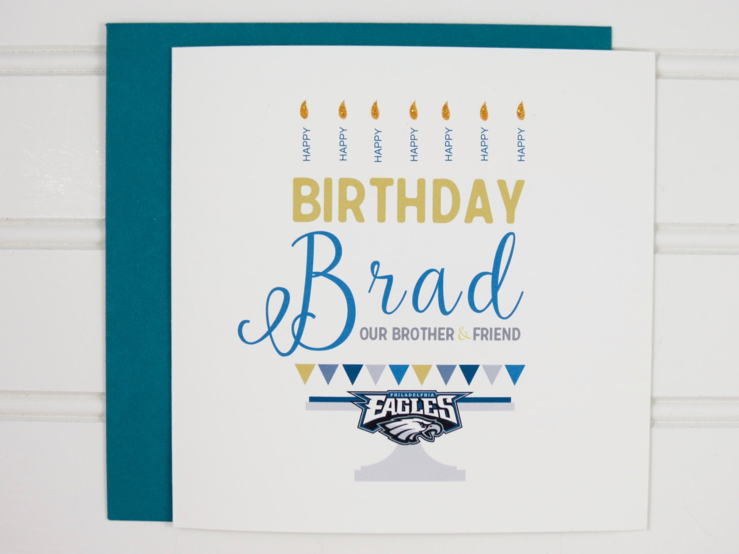 Philadelphia Eagles Football Birthday Card New by PlayaPaper