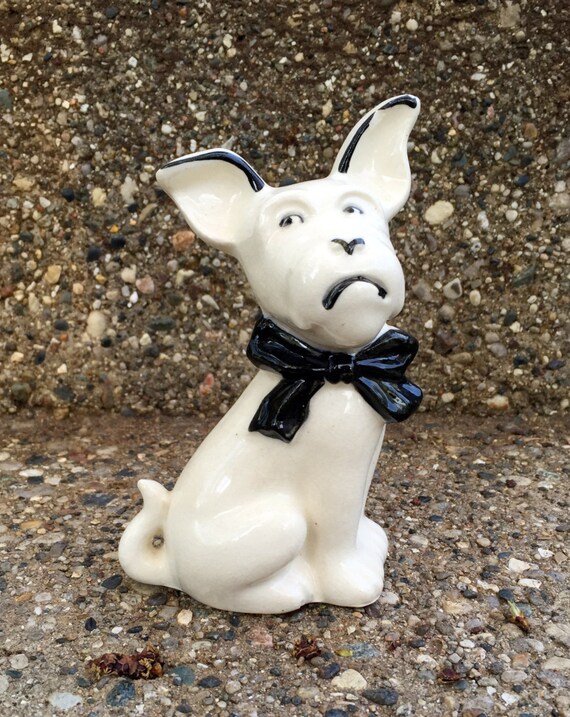 Cute Vintage Dog Figurine Made in Japan by BlackCatsVintageVice