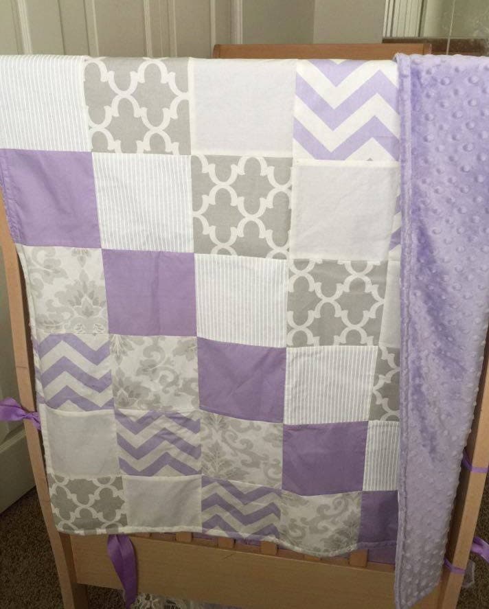 Baby Blanket/Blanket/Patchwork Blanket/Crib by SewSweetBabyDesigns