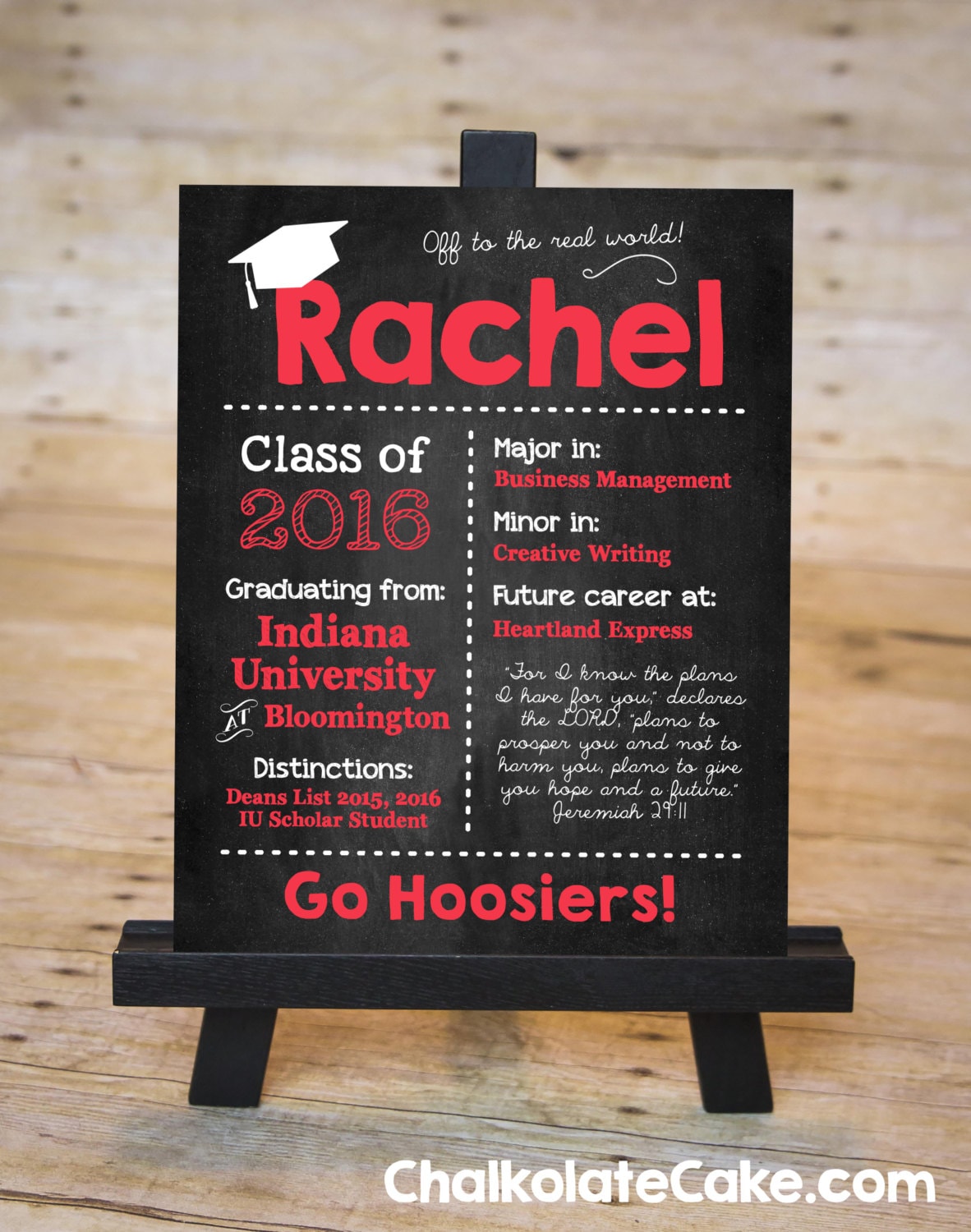 COLLEGE GRADUATION Chalkboard Sign College Graduate Gift