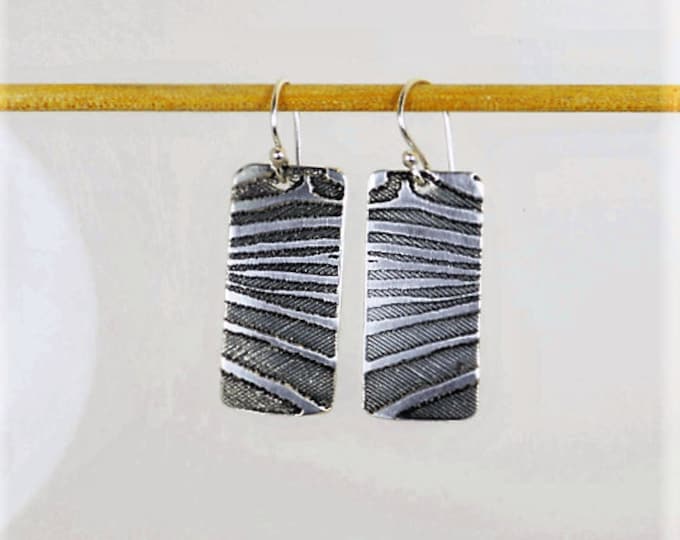 Zebra Earrings, Silver Zebra Earrings, Zebra Print Earrings, Zebra Jewelry, Sterling Silver Earrings, Striped Earrings, Animal Earrings