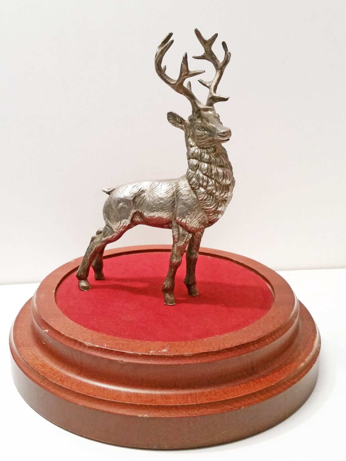 Vintage Cast Metal Stag Deer Figurine Ornament