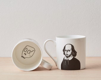 William Shakespeare Bone China Mug, Coffee Mug, Shakespeare quote, ceramic mug, gift for him, gift for her, gift for friend