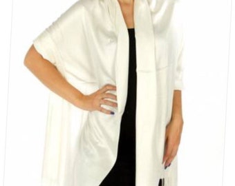 Ivory Pashmina - ivory scarf - ivory cover ups - ivory wedding pashmina - ivory bridal shower favors - ivory wedding favors - ivory shawls