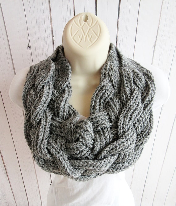 Items similar to Double Layered Braided Crochet Cowl, Crochet Cowl, Braided S...