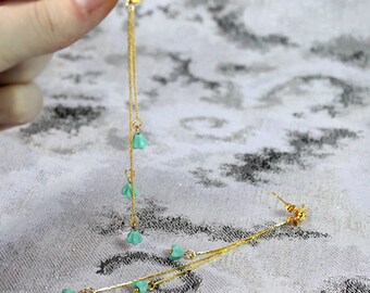 turquoise earrings gift/for/girlfriend flower earrings/for/wife gold earrings dangle jewelry gift/for/lover long earrings cute gifts пя227