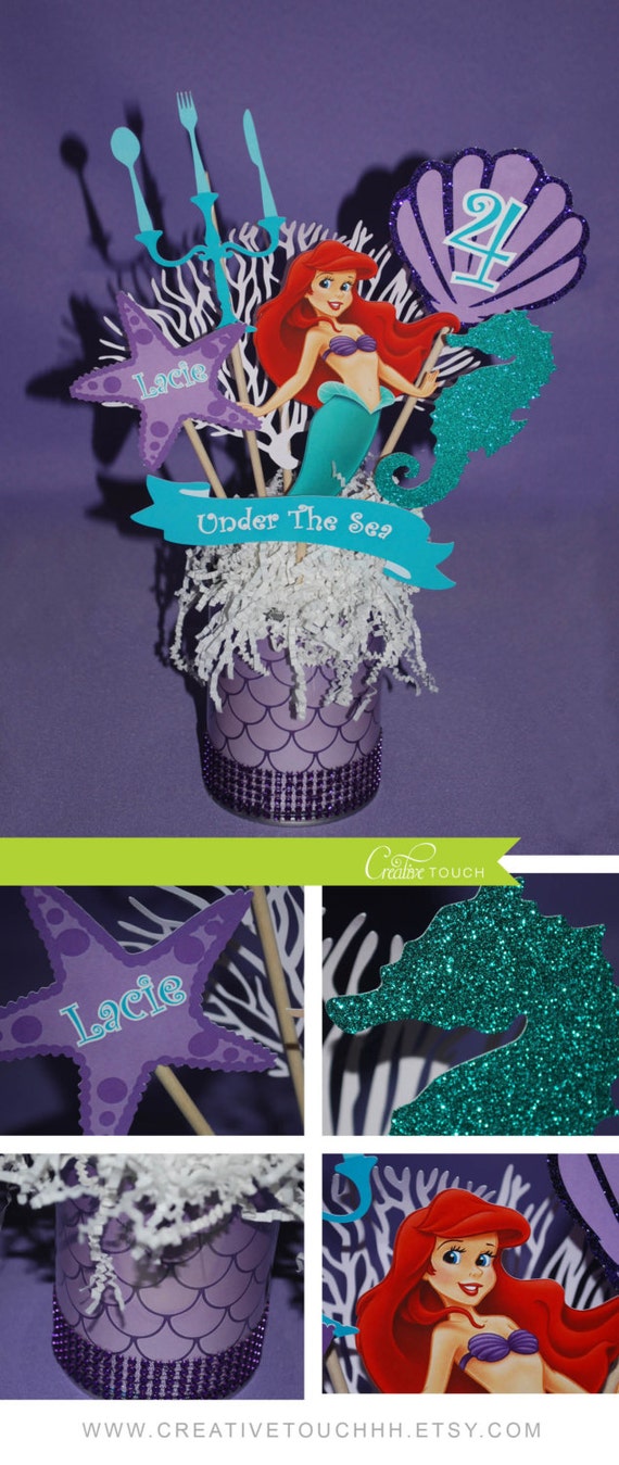 Mermaid Centerpieces Little Mermaid Centerpiece Mermaid