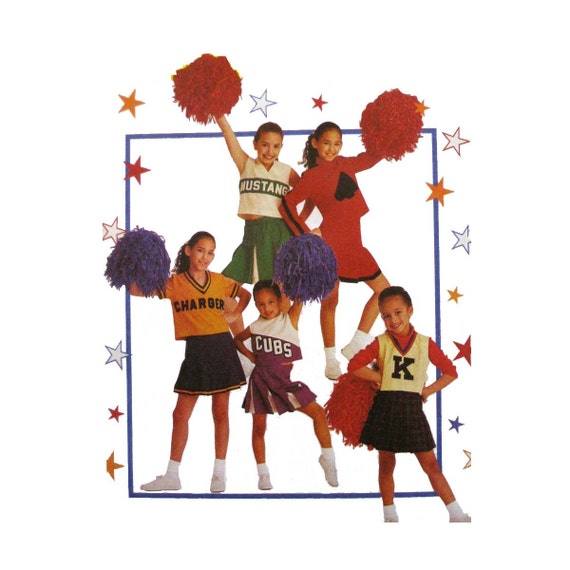 Girls Cheerleader Outfit Sewing Pattern Halloween Costume or