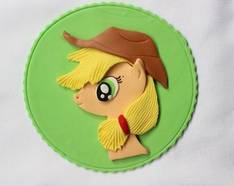fondant my little pony cake topper edible horse cake decorations apple jack birthday