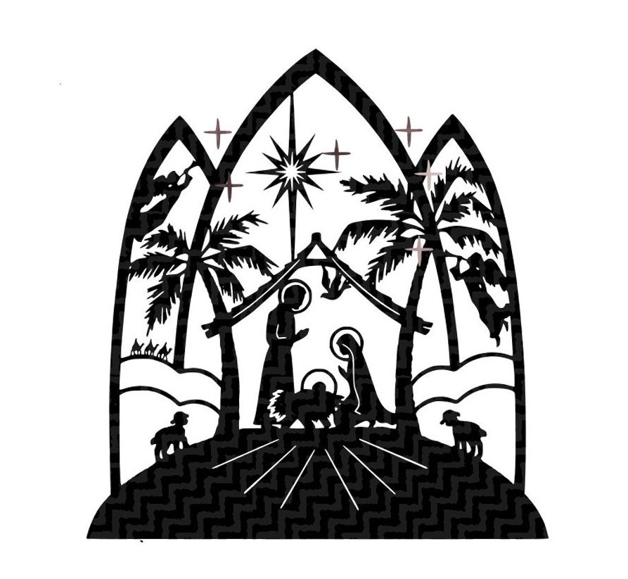 Nativity SVG,EPS Png DXF,digital download files for Silhouette Cricut