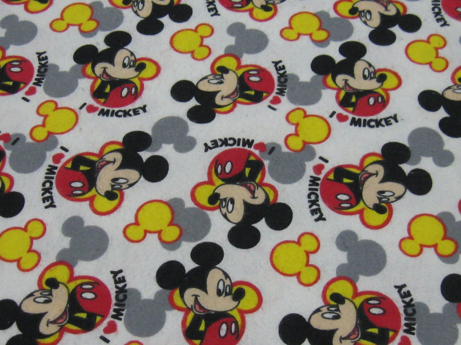 Flannel Fabric By the Yard Licensed Disney by FlamingoFabricPaint